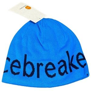 New with tag Icebreaker unisex blue beanie